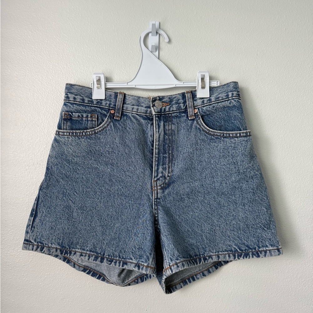 High waisted denim shorts